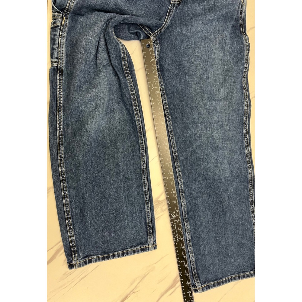 Old Navy Kids Painter's Pants Reissue Dark Wash Carpenter Jeans Blue Size 16 - Picture 5 of 7